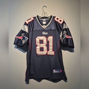 Vintage NFL Reebok Randy Moss New England Patriots Stitched Jersey | Size 50